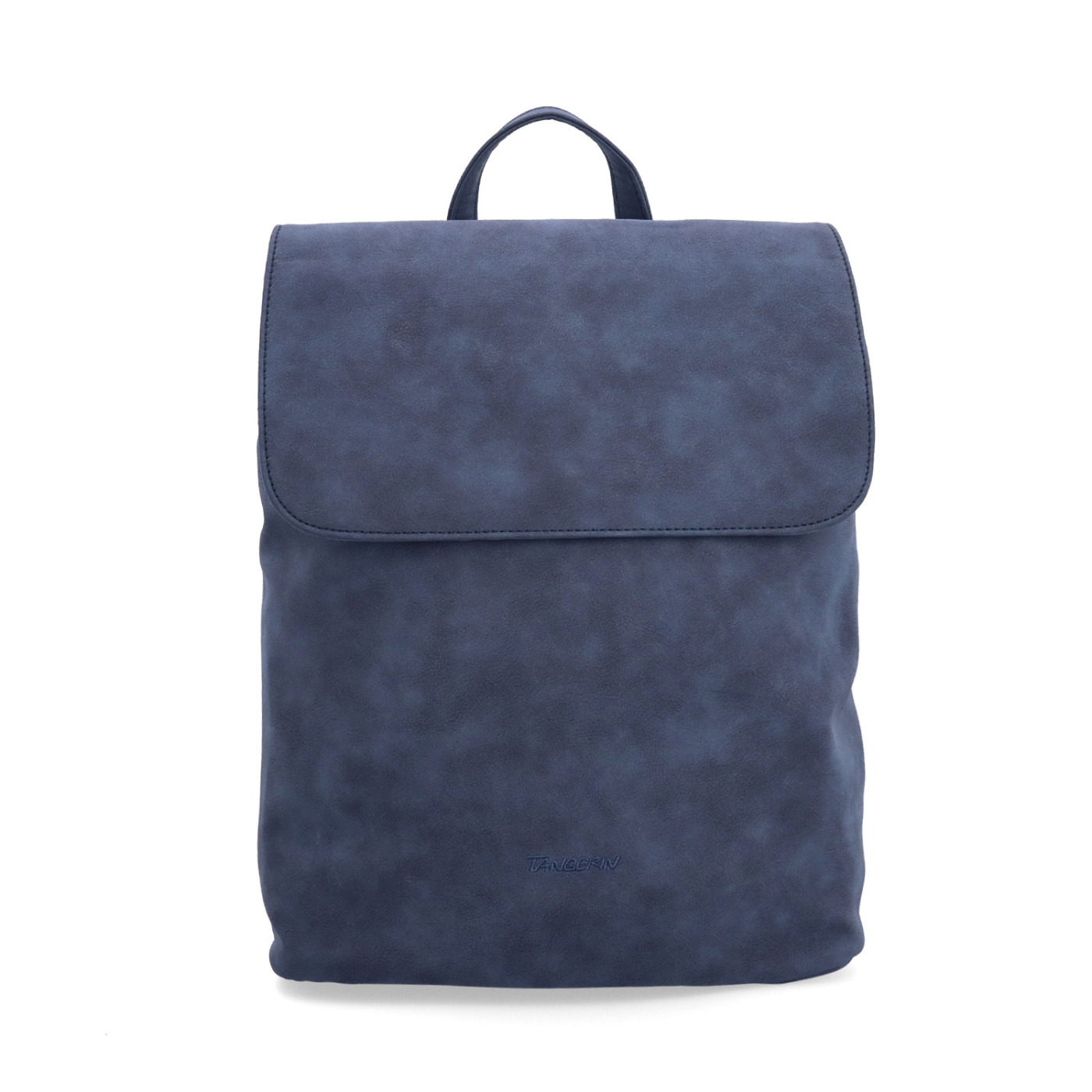 Elegantní městský batoh ze syntetiky Tangerin materiál syntetická kůže zapínání na zip barva modrá velikost střední 1100 TM Zepředu