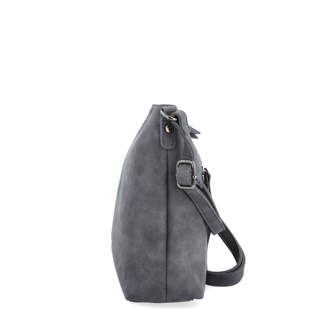 Dámská elegantní crossbody kabelka Tangerin materiál syntetická kůže zapínání na zip barva šedá velikost malá 1110 ANT Z boku