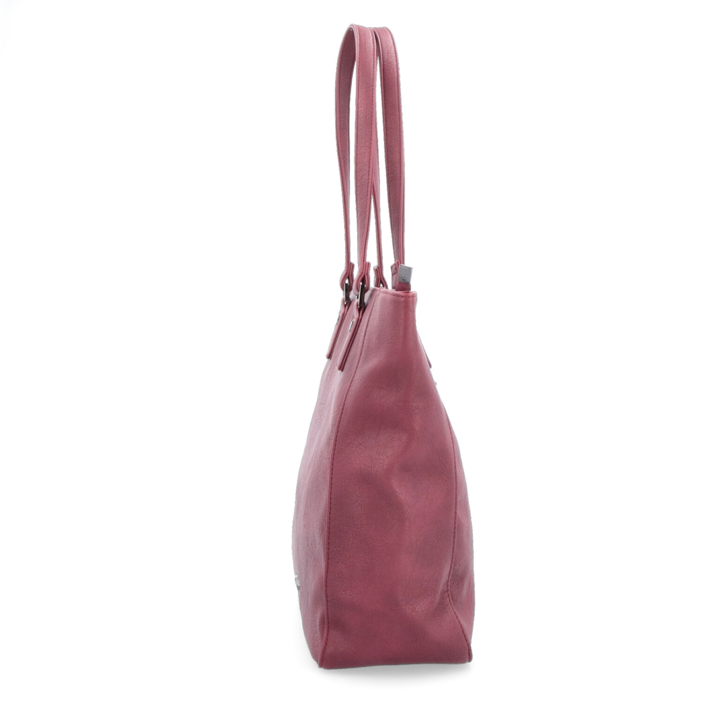 Elegantní shopperka Tangerin materiál syntetická kůže zapínání na zip barva vínová velikost velká 8015 BO Z boku