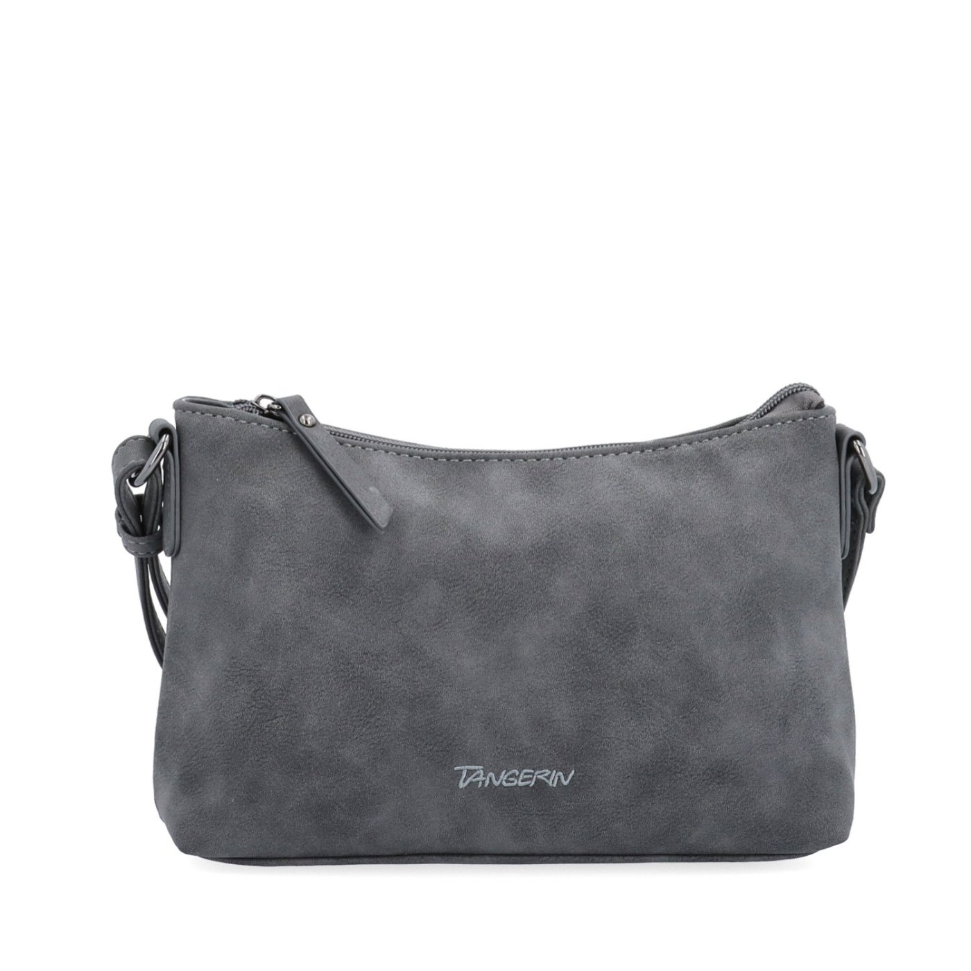 Malá elegantní crossbody kabelka Tangerin materiál syntetická kůže zapínání na zip barva šedá velikost malá 1109 ANT Zepředu