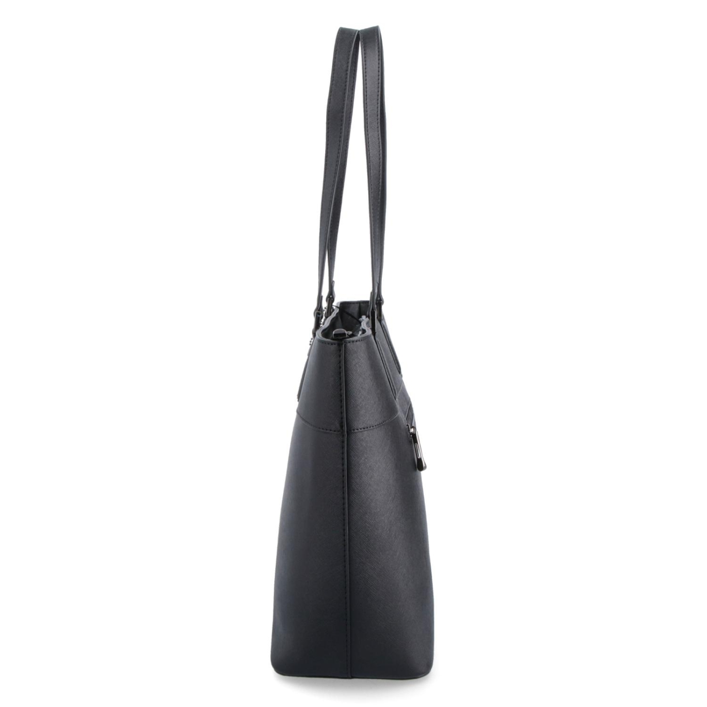 Shopperka z kůže saffiano Noelia Bolger materiál kůže barva černá velikost velká NB 0032 C Z boku