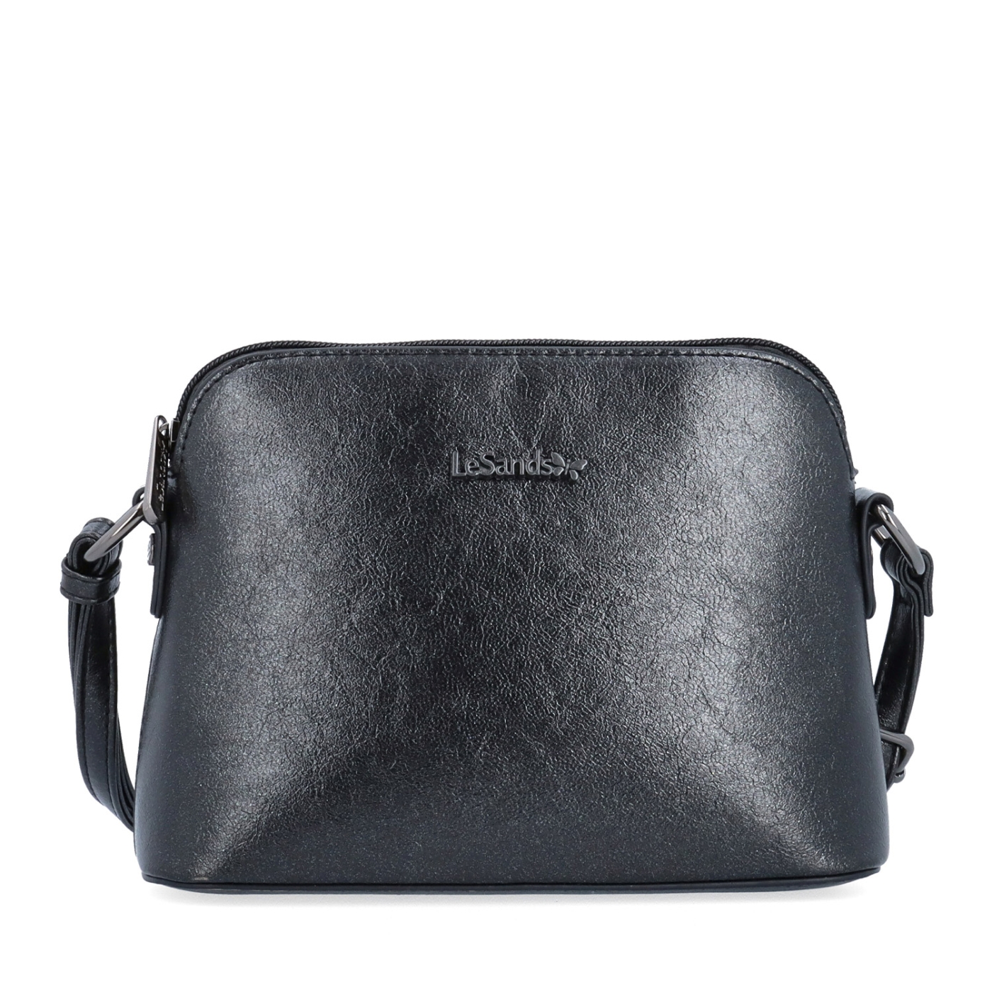 Malá crossbody kabelka s minimalistickým designem Le Sands materiál syntetická kůže zapínání na zip barva šedá velikost malá 4611 ANT Zepředu