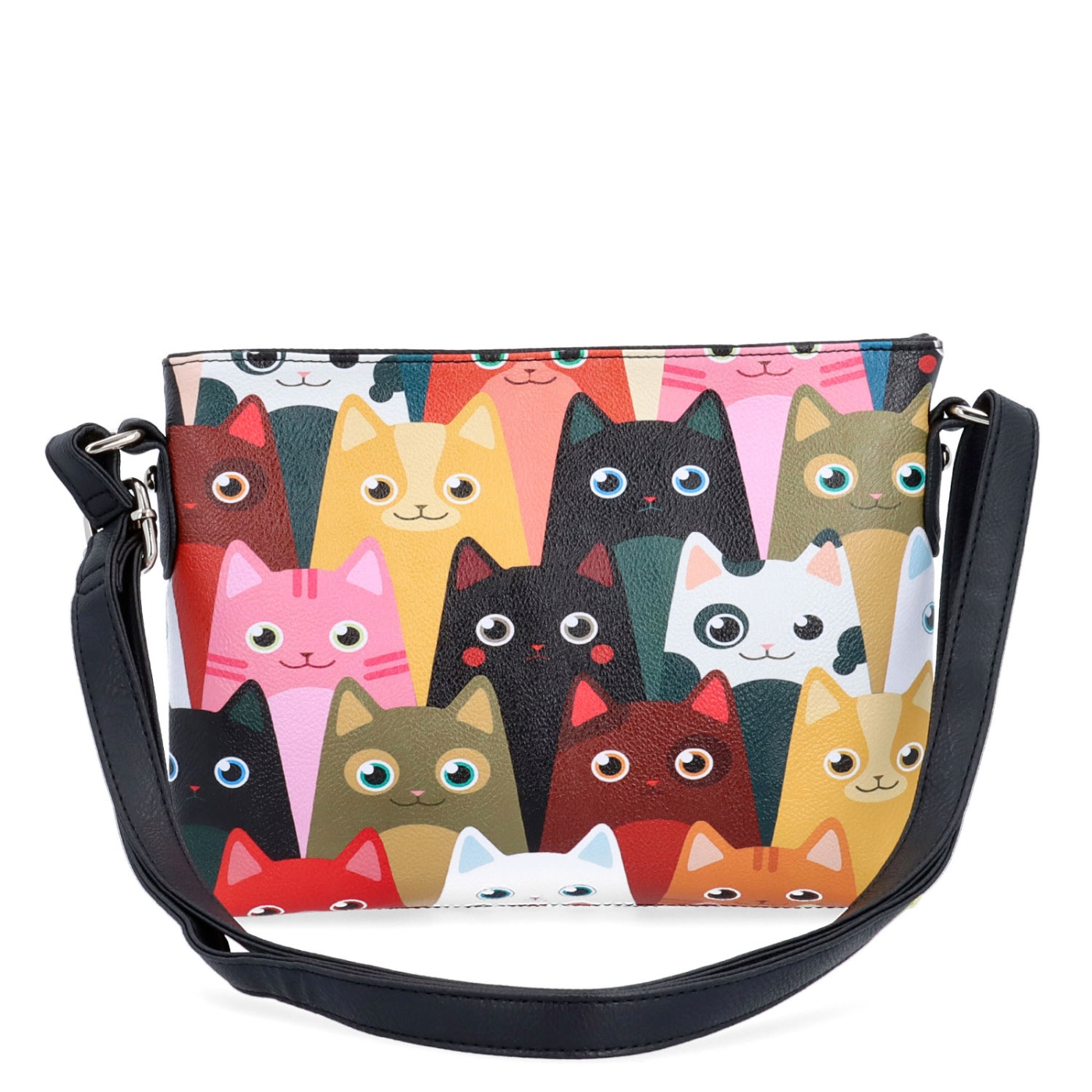 Crossbody kabelka s veselým potiskem Indee materiál syntetická kůže zapínání na zip barva multicolor velikost malá 9306 02 C