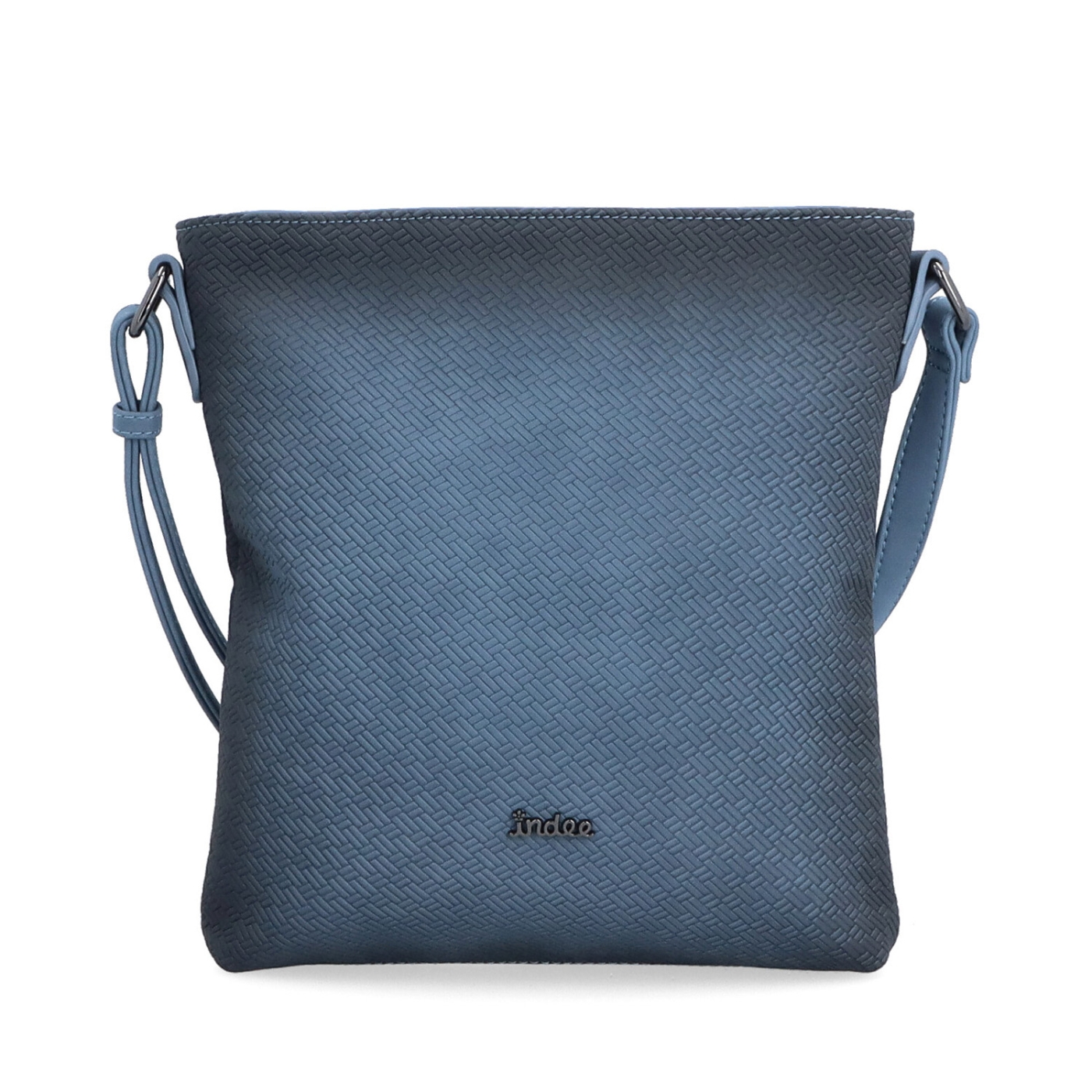 Crossbody s čistým designem Indee materiál syntetická kůže zapínání na zip barva modrá velikost malá 6316 M Zepředu
