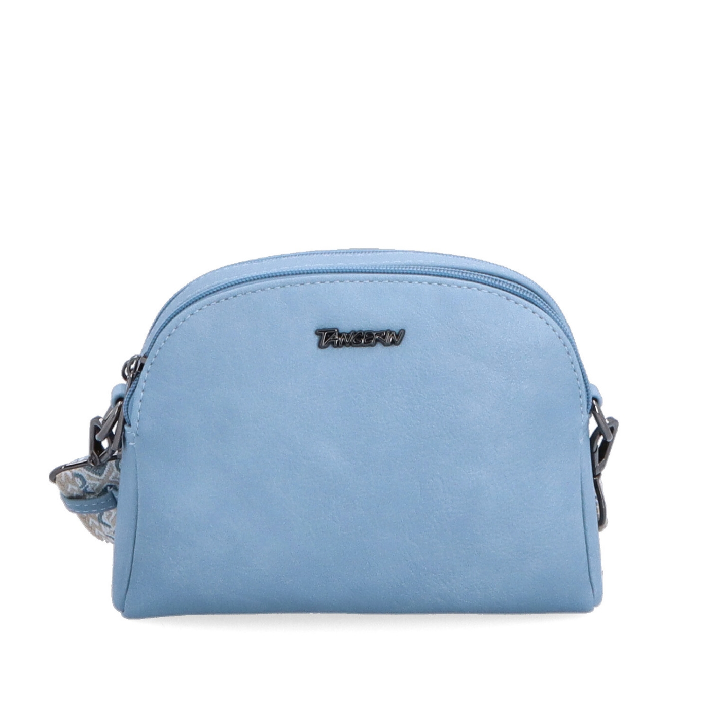 Malá crossbody kabelka svýrazným popruhem Tangerin materiál syntetická kůže zapínání na zip barva modrá velikost malá 8044 SM Zepředu