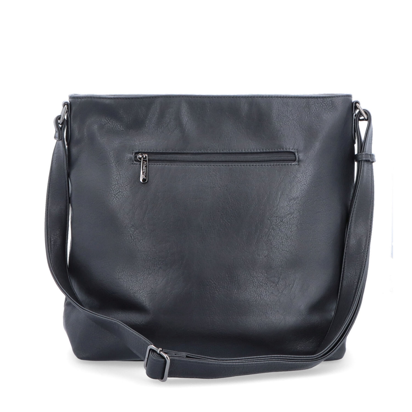 Velká crossbody kabelka na formát A4 Tangerin materiál syntetická kůže zapínání na zip barva černá velikost velká 8037 C Zezadu