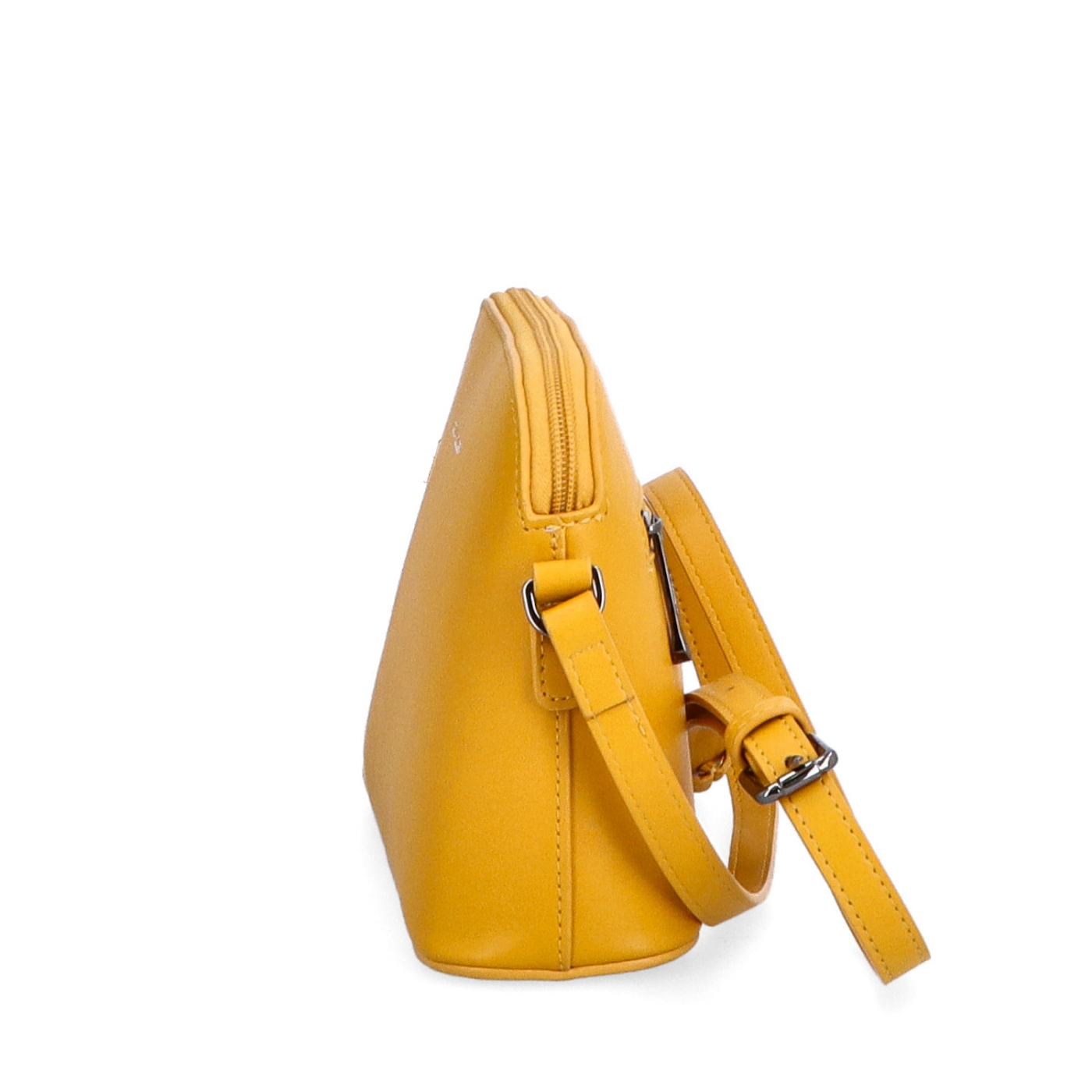 Kožená kabelka crossbody Noelia Bolger Noelia Bolger materiál kůže zapínání na zip barva žlutá velikost malá NB 0096 ZLU Z boku