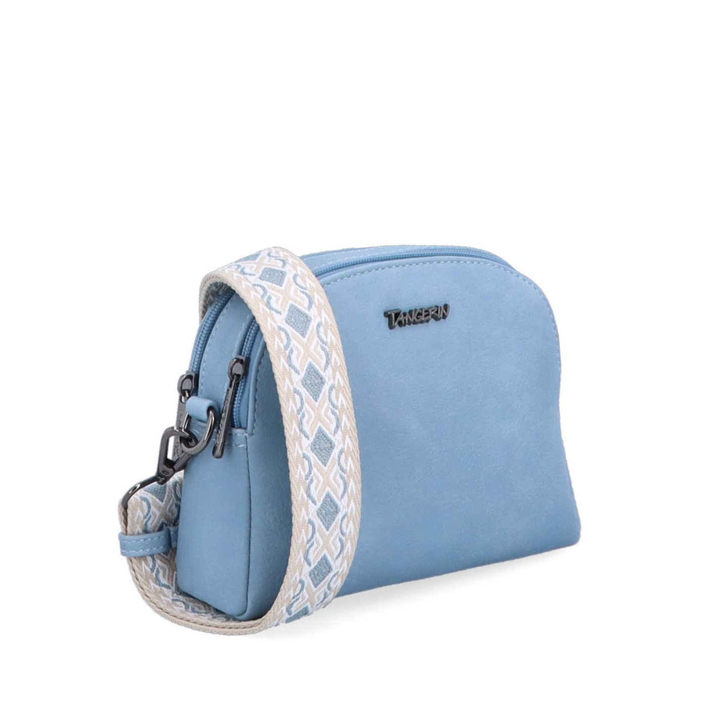 Malá crossbody kabelka svýrazným popruhem Tangerin materiál syntetická kůže zapínání na zip barva modrá velikost malá 8044 SM
