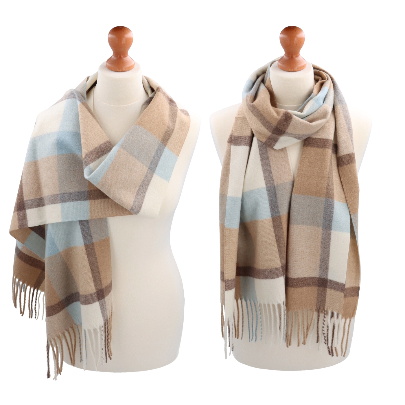 Celoroční šála s károvaným vzorem Noelia Bolger materiál Polyester s příměsí vlny barva multicolor KZ004 - 01