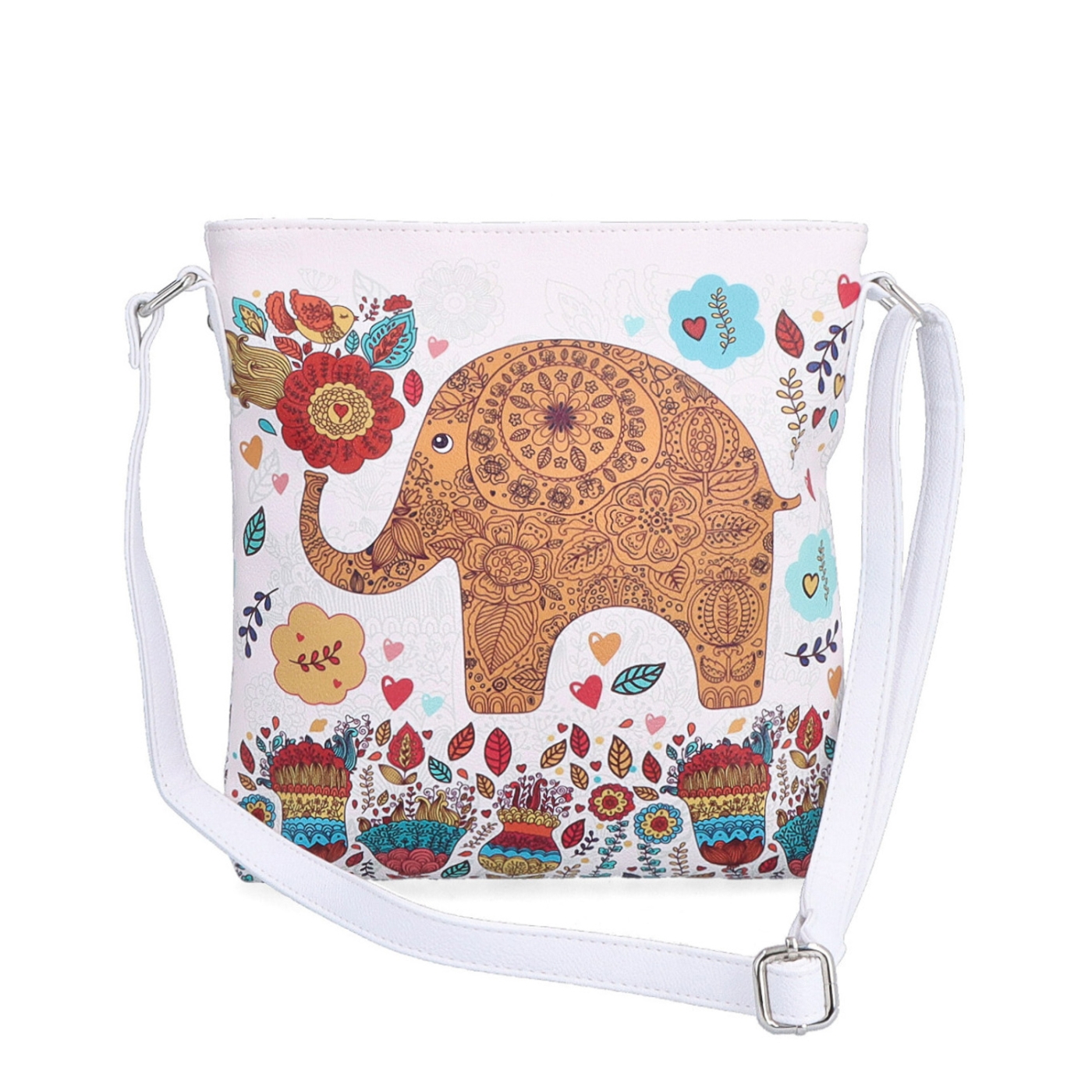 Malá crossbody s potiskem Indee materiál syntetická kůže barva multicolor velikost malá 9300 41 B