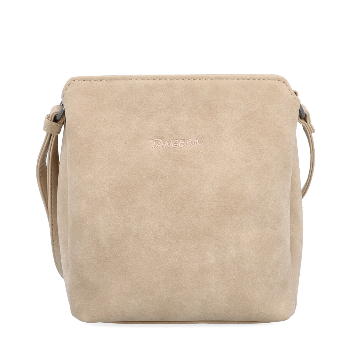 Praktická crossbody kabelka s členěným vnitřkem Tangerin materiál syntetická kůže zapínání na zip barva béžová velikost malá 1117 BE Zepředu