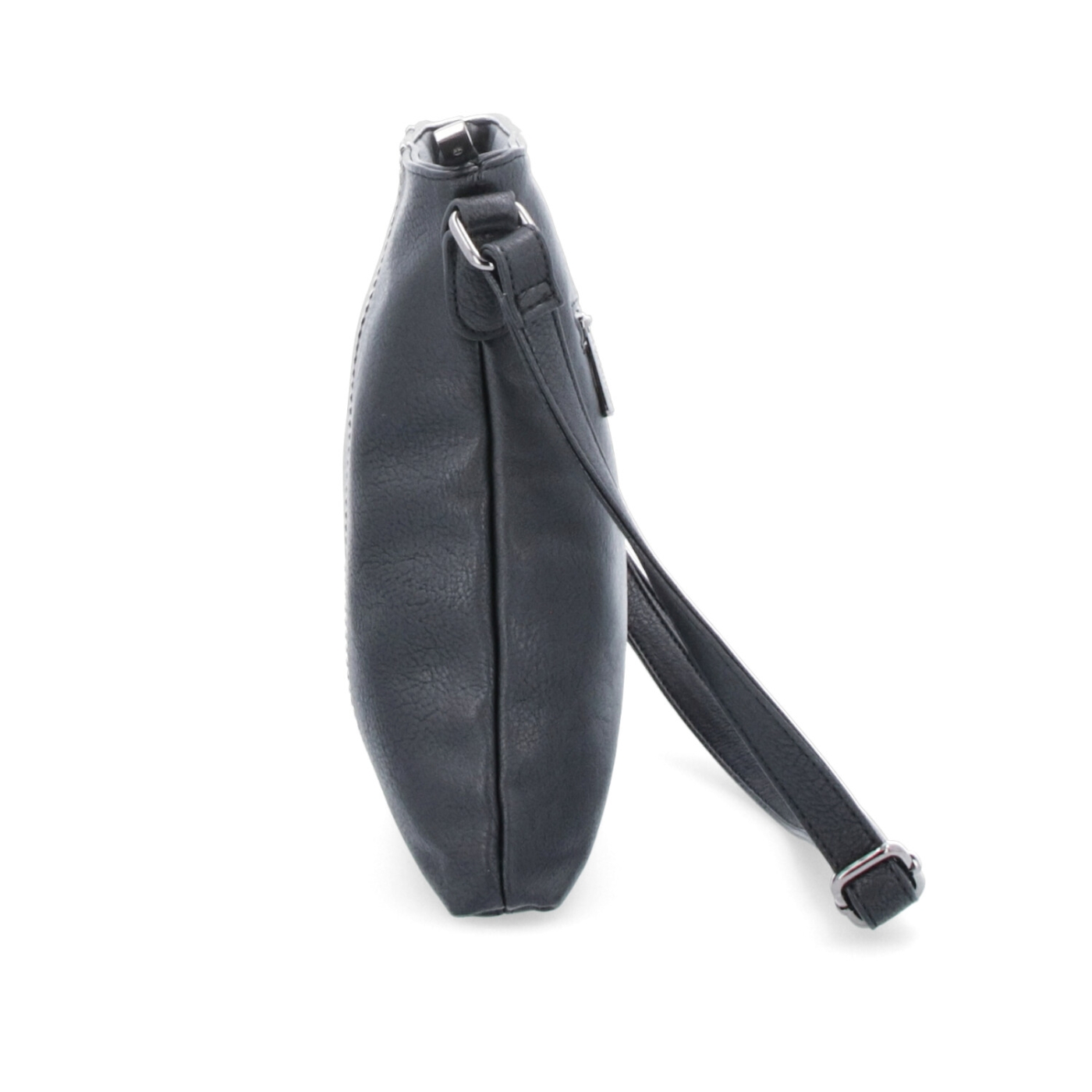 Malá sportovní crossbody kabelka Tangerin materiál syntetická kůže zapínání na zip barva černá velikost malá 8011 C Z boku