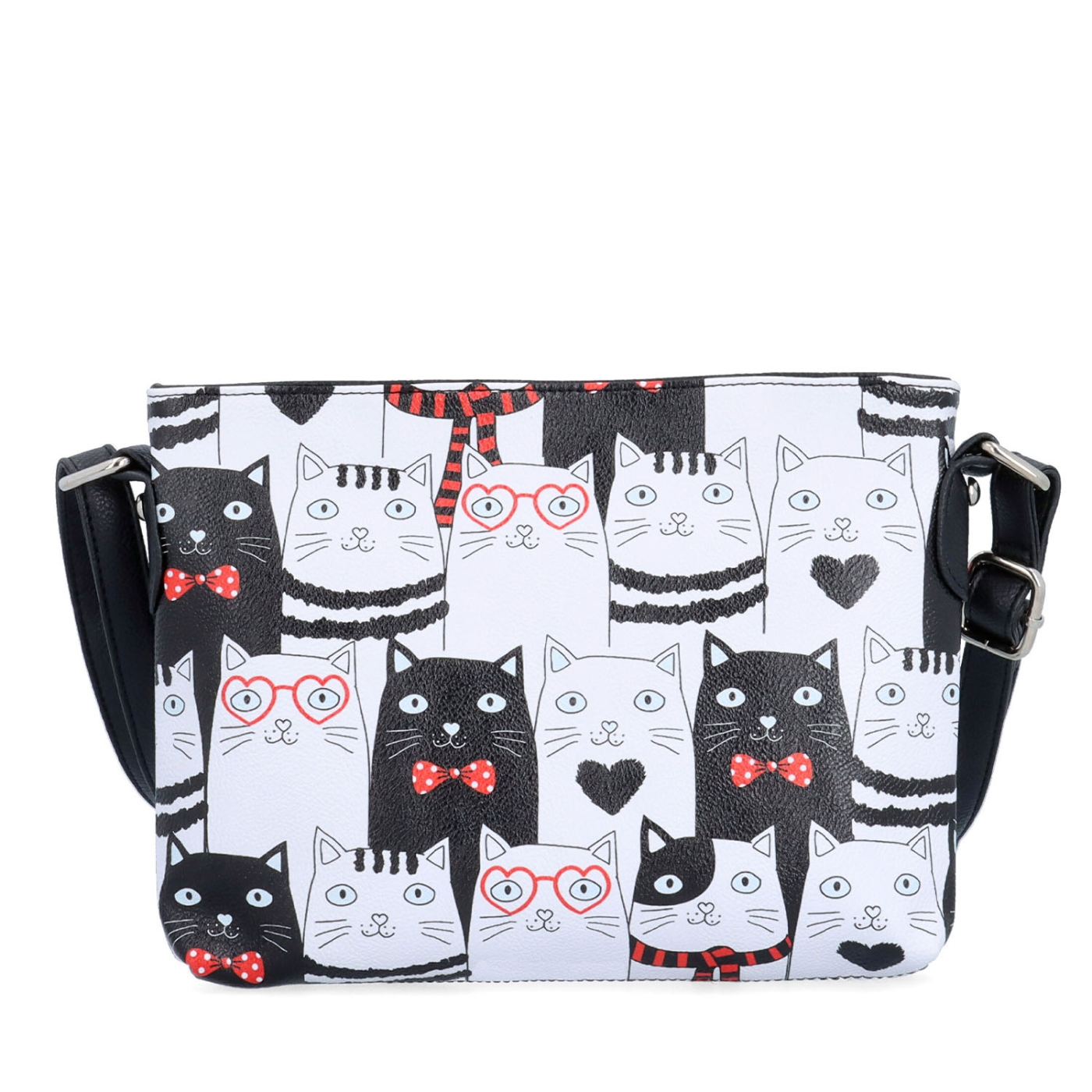 Crossbody kabelka s veselým potiskem Indee materiál syntetická kůže zapínání na zip barva multicolor velikost malá 9306 01 C