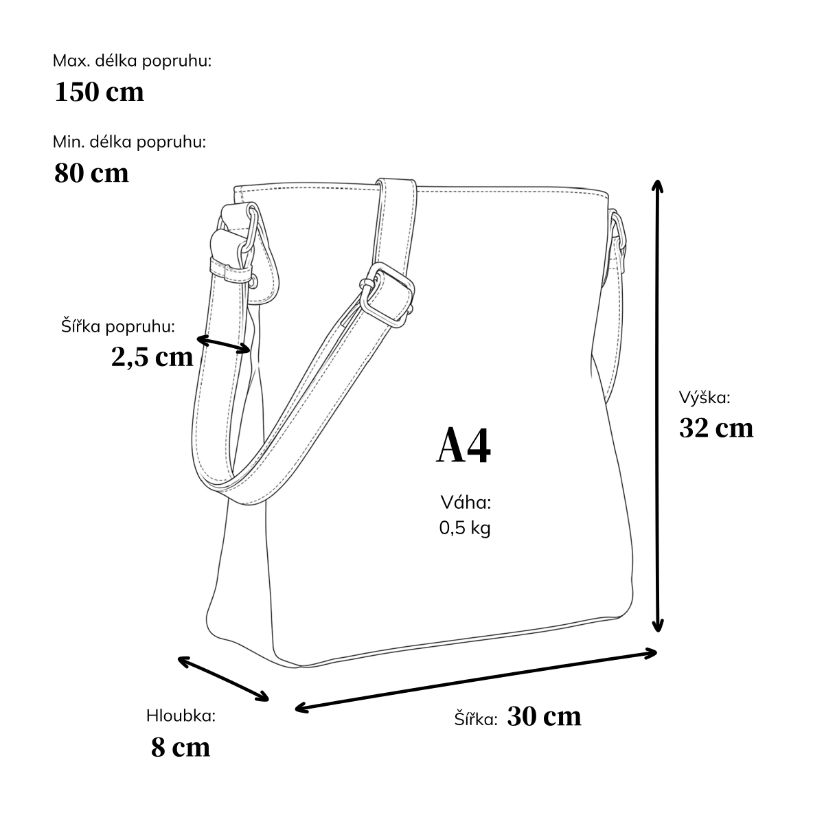 Stylová crossbody kabelka s čistým designem Tangerin materiál syntetická kůže zapínání na zip barva šedá velikost střední 1101 SS Rozměry