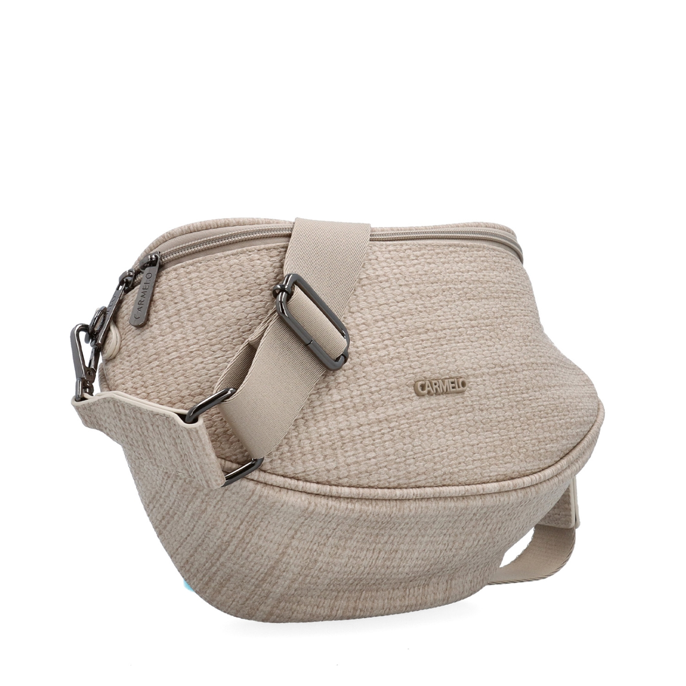 Městská ledvinka pro pohodlné nošení crossbody Carmelo materiál syntetická kůže zapínání na zip barva béžová velikost malá 4399 BE