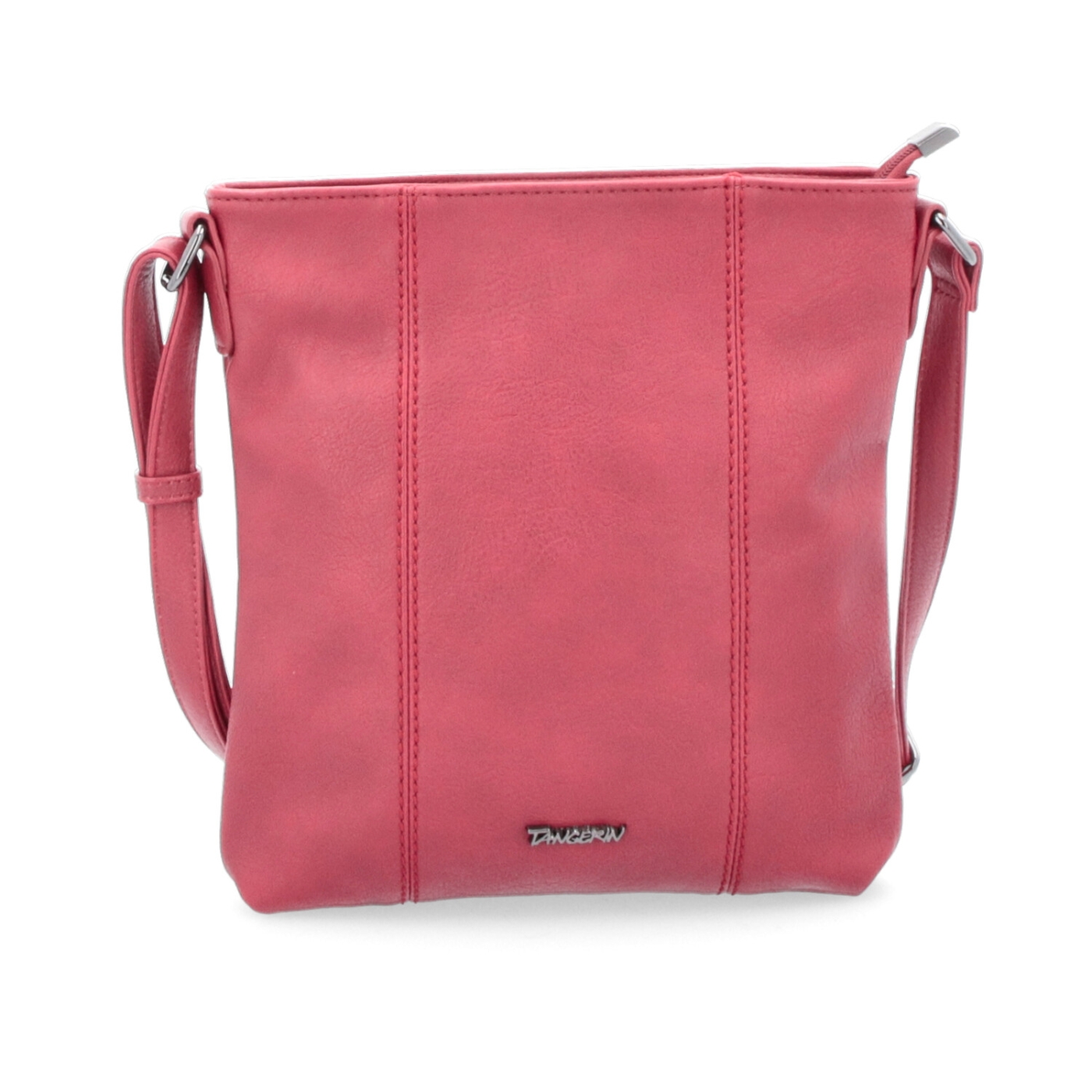 Malá sportovní crossbody kabelka Tangerin materiál syntetická kůže zapínání na zip barva červená velikost malá 8011 CV Zepředu