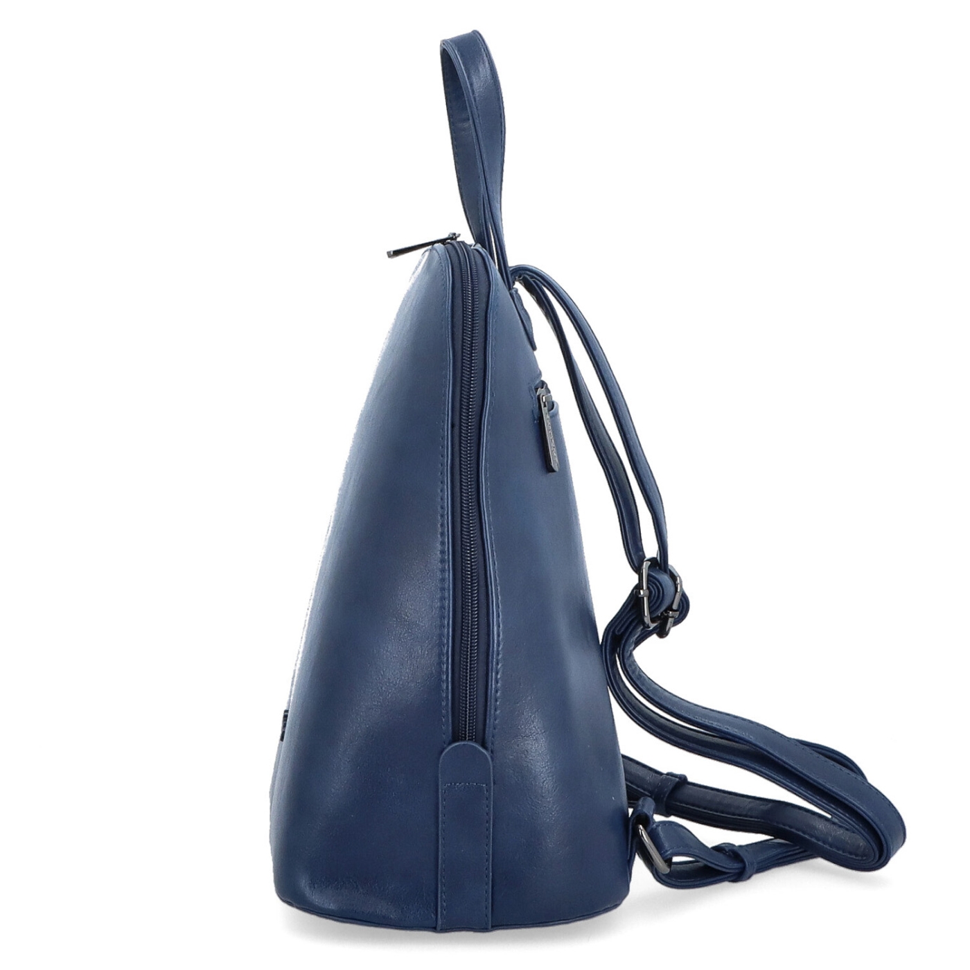 Elegantní městský batoh ze syntetické kůže Le Sands materiál syntetická kůže zapínání na zip barva modrá velikost střední 7700 TM Z boku