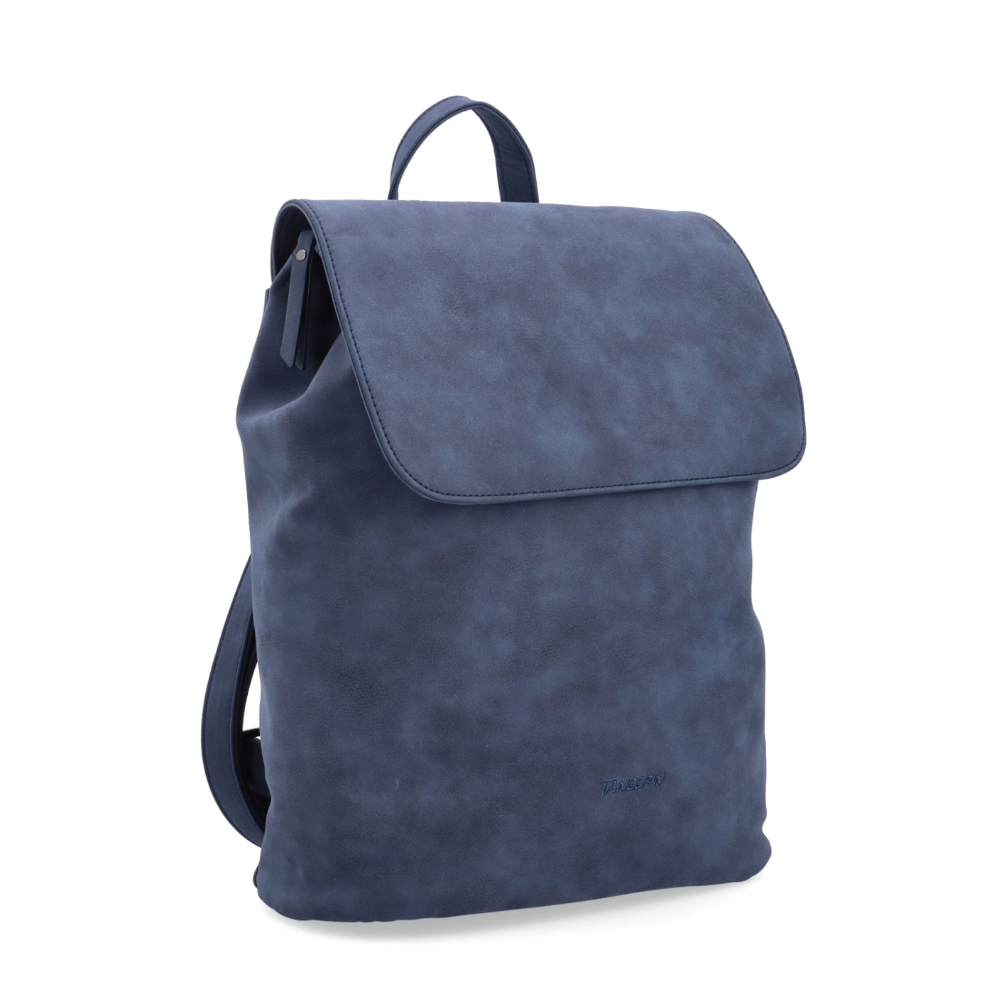 Elegantní městský batoh ze syntetiky Tangerin materiál syntetická kůže zapínání na zip barva modrá velikost střední 1100 TM