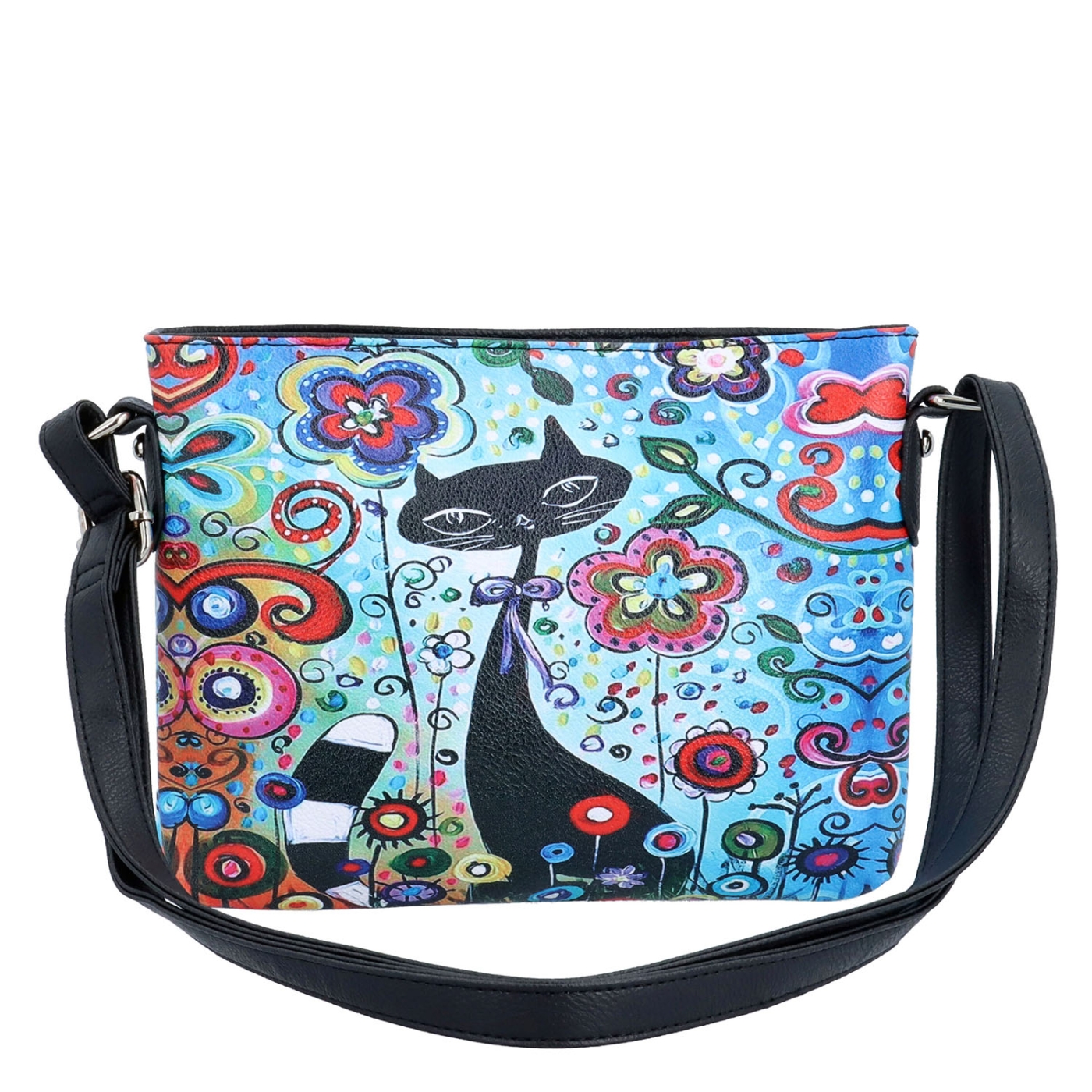 Crossbody kabelka s veselým potiskem Indee materiál syntetická kůže zapínání na zip barva multicolor velikost malá 9306 05 C
