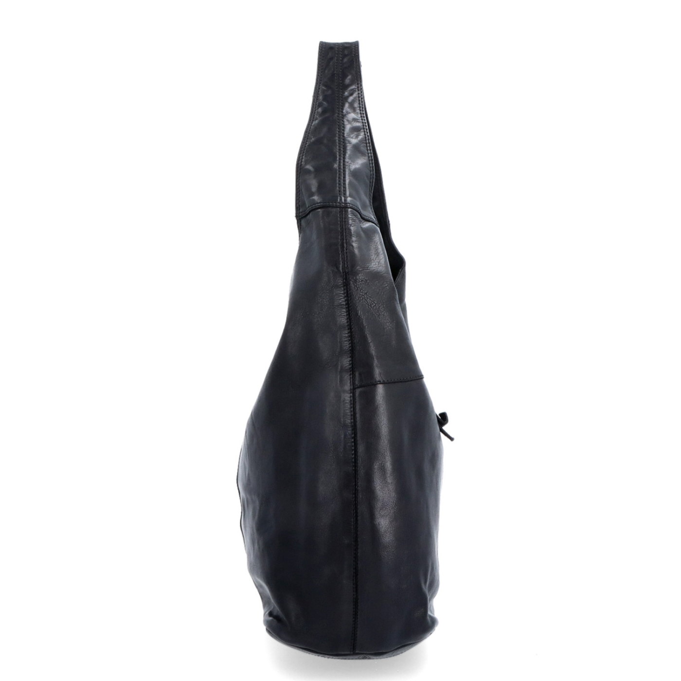 Velká prošívaná kožená shopper kabelka Noelia Bolger materiál kůže zapínání na zip barva černá velikost velká NB 2077 C Z boku