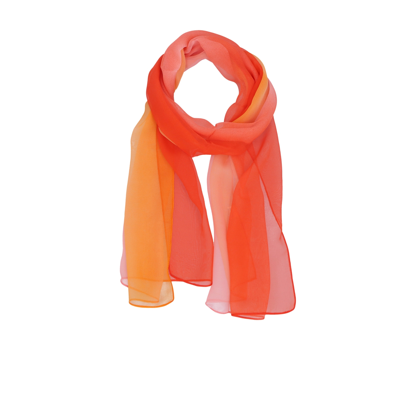 Lehký barevný šátek Noelia Bolger materiál polyester barva oranžová KL503 - 03