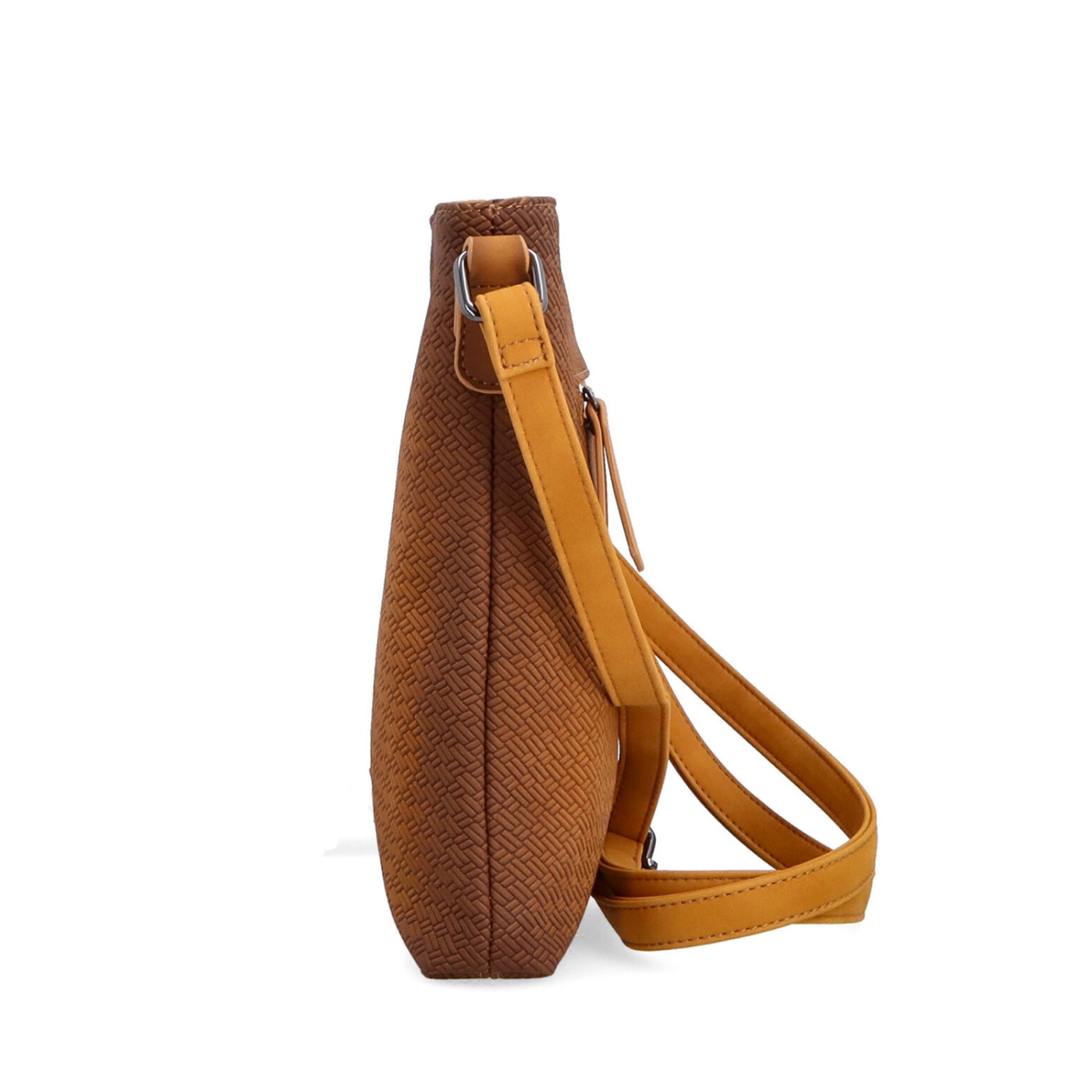 Crossbody s čistým designem Indee materiál syntetická kůže zapínání na zip barva žlutá velikost malá 6316 ZLU Z boku