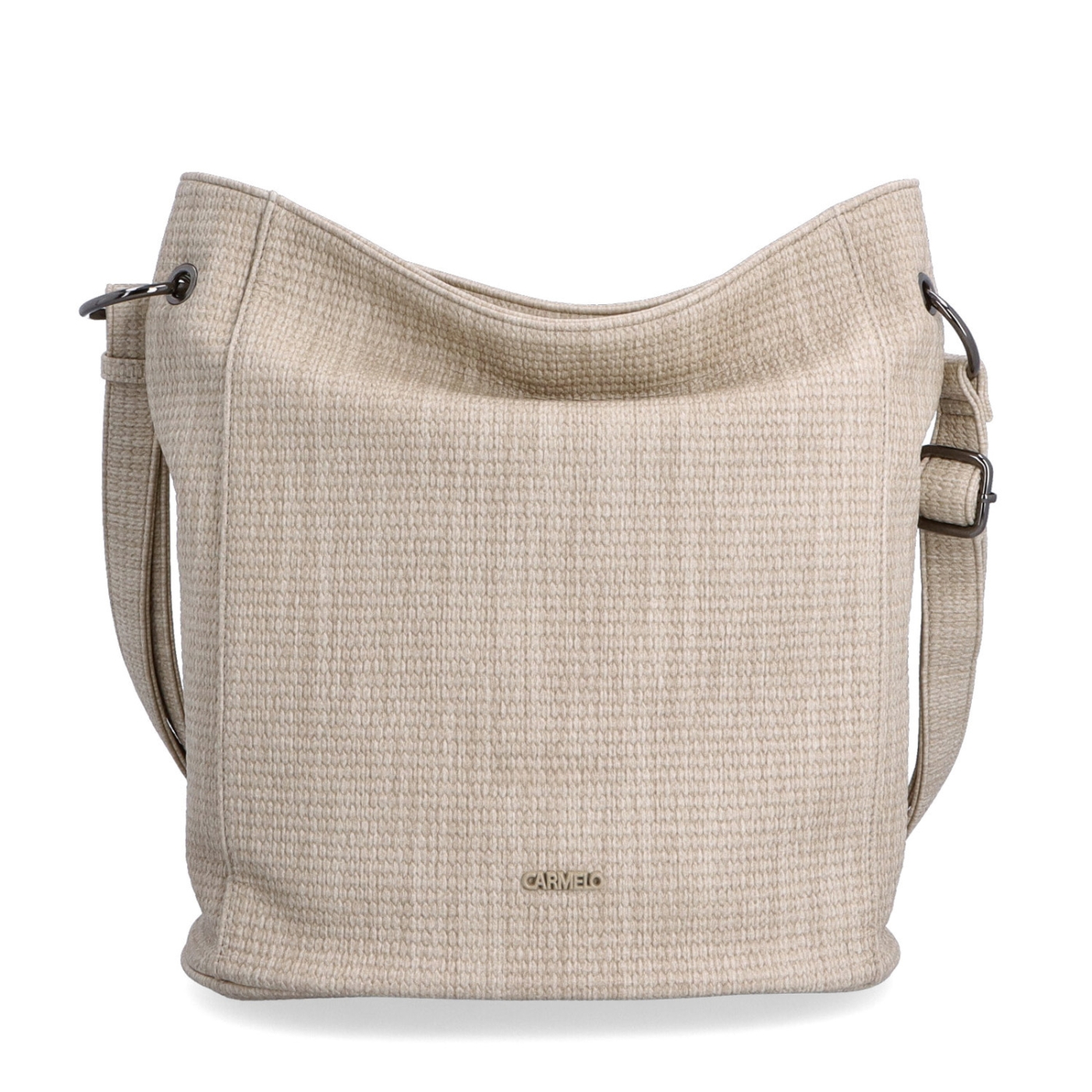 Crossbody kabelka v elegantním designu Carmelo materiál syntetická kůže zapínání na zip barva béžová velikost střední 4339 BE Zepředu