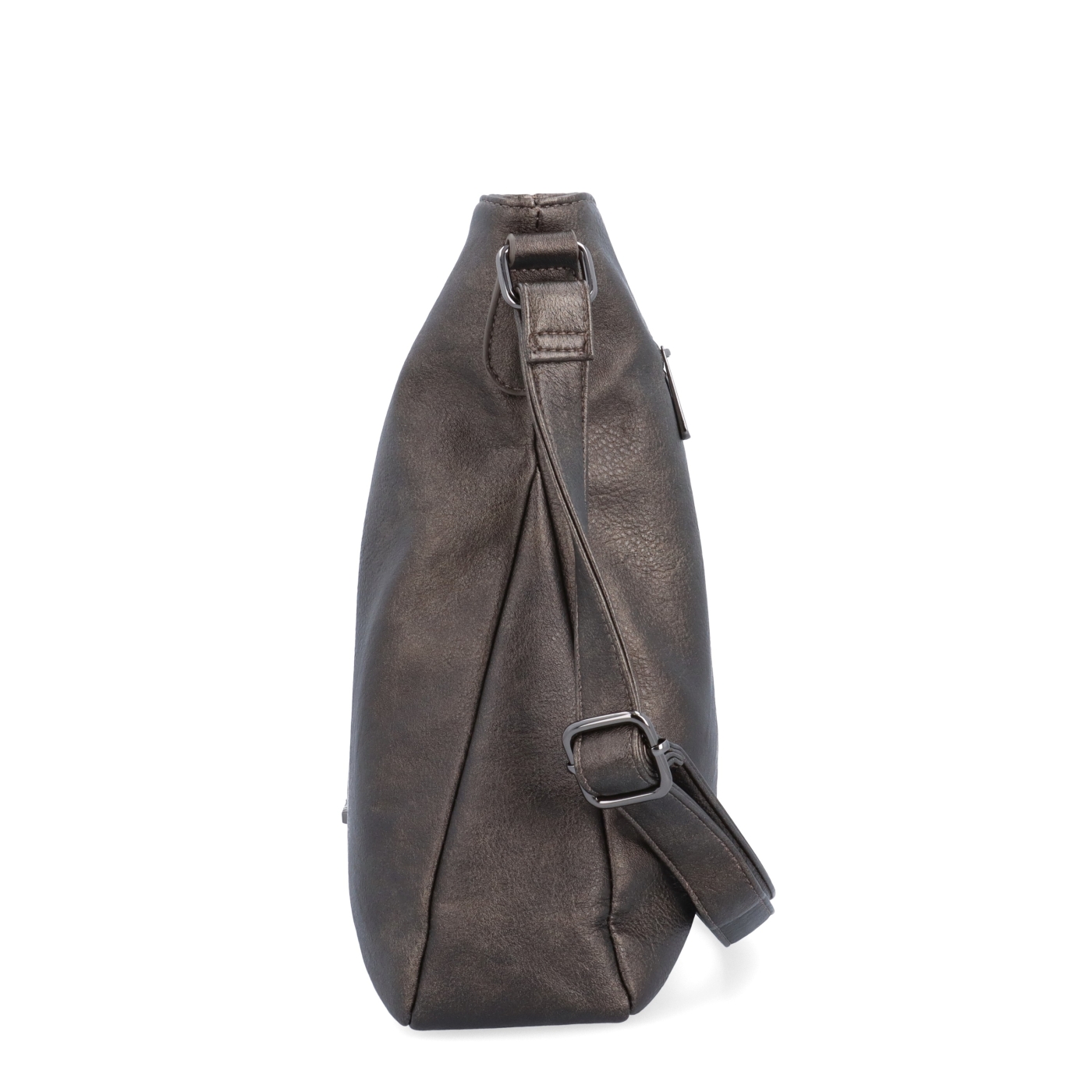 Crossbody kabelka s přehledným vnitřkem Tangerin materiál syntetická kůže zapínání na zip barva šedá velikost střední 8051 ANT Z boku