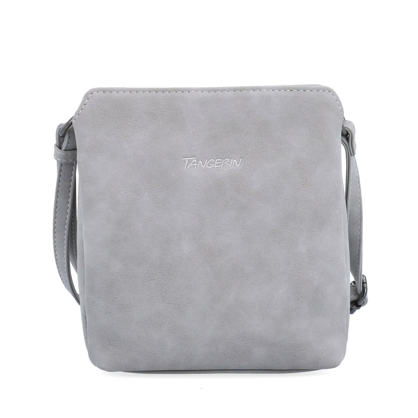 Praktická crossbody kabelka s členěným vnitřkem Tangerin materiál syntetická kůže zapínání na zip barva šedá velikost malá 1117 SS Zepředu