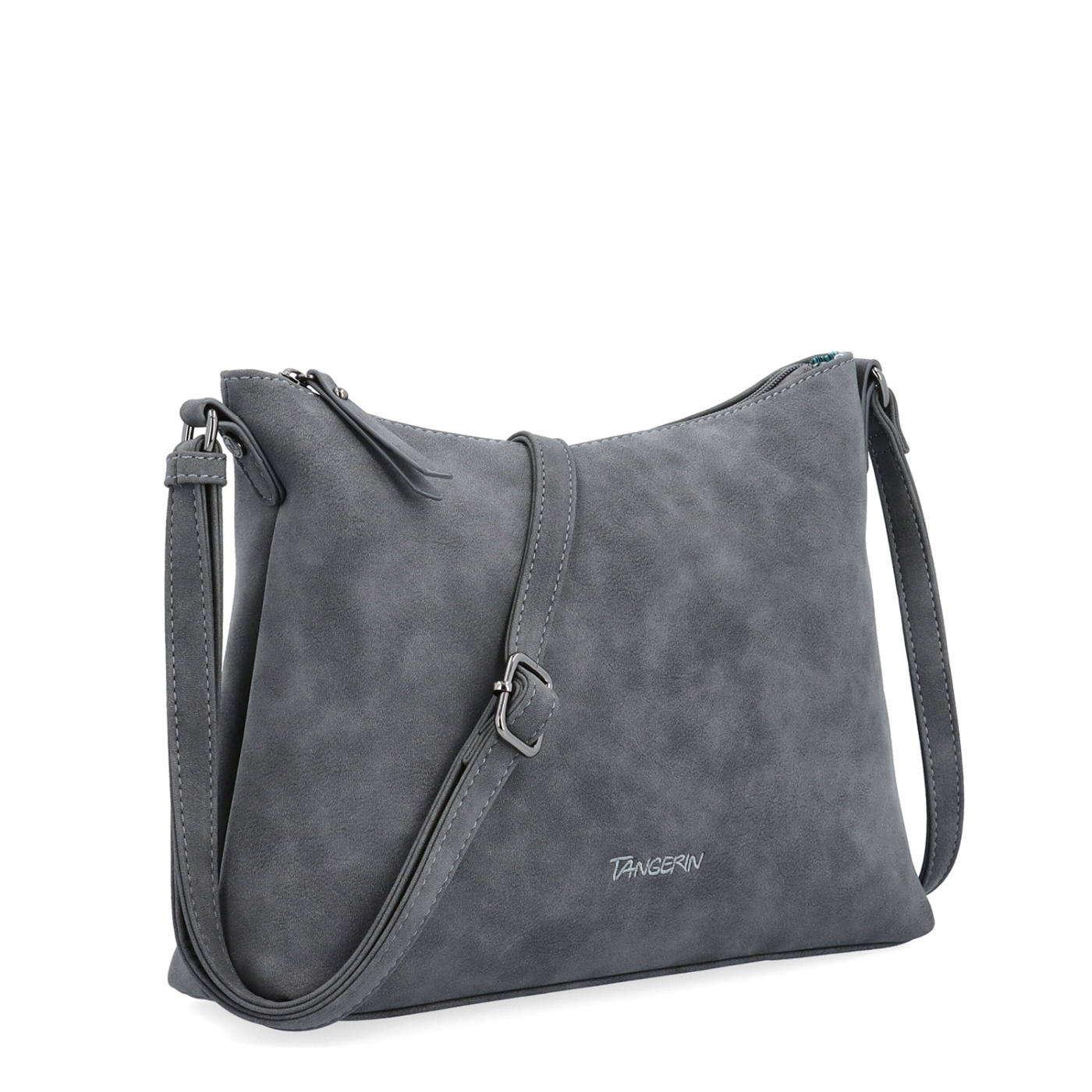 Dámská elegantní crossbody kabelka Tangerin materiál syntetická kůže zapínání na zip barva šedá velikost malá 1110 ANT