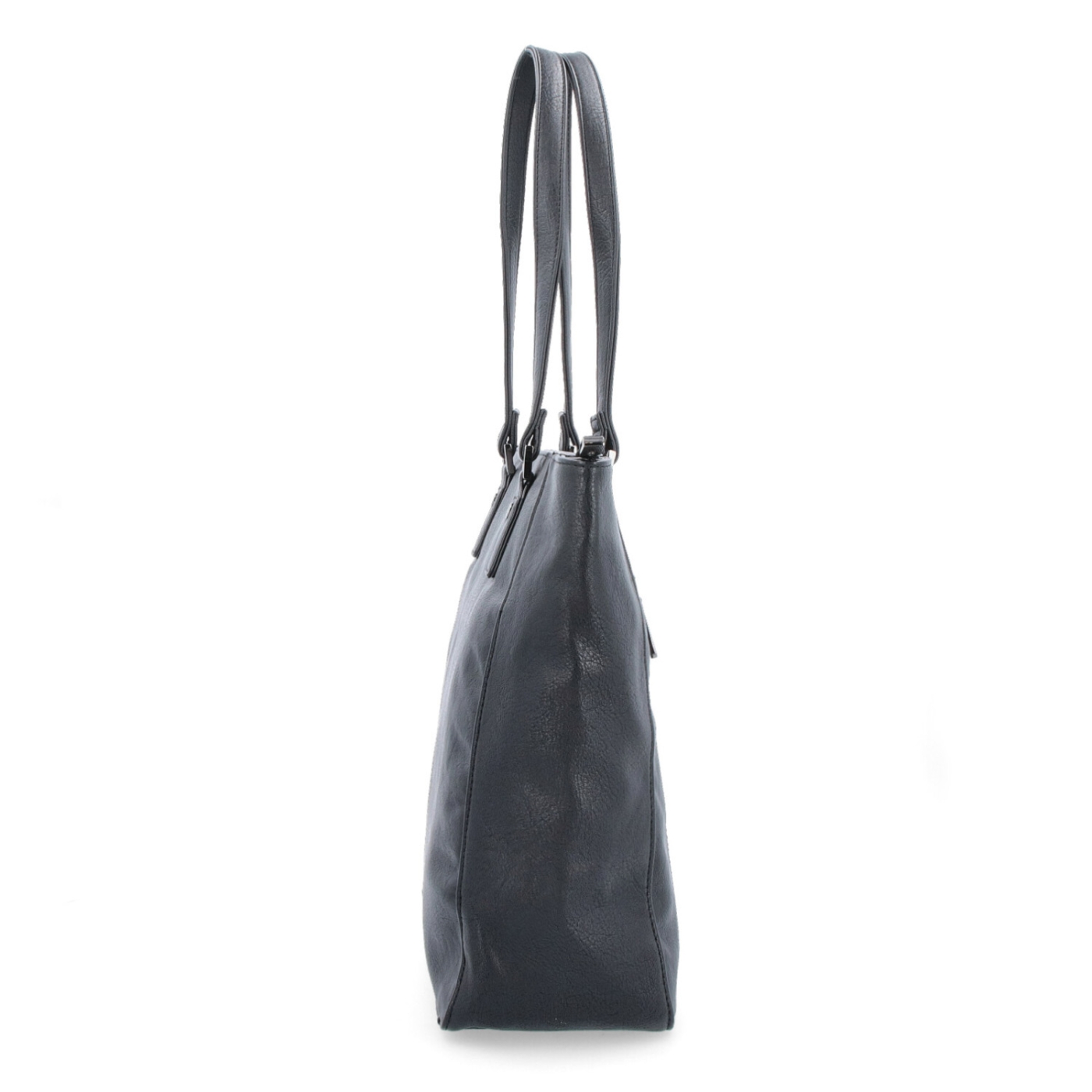 Elegantní shopperka Tangerin materiál syntetická kůže zapínání na zip barva černá velikost velká 8015 C Z boku