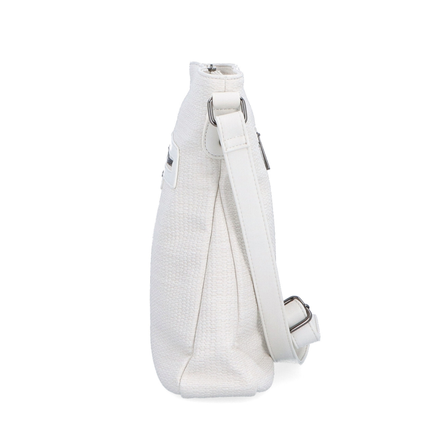Crossbody kabelka s přední zipovou kapsou Carmelo materiál syntetická kůže zapínání na zip barva béžová velikost střední 4309 K Z boku