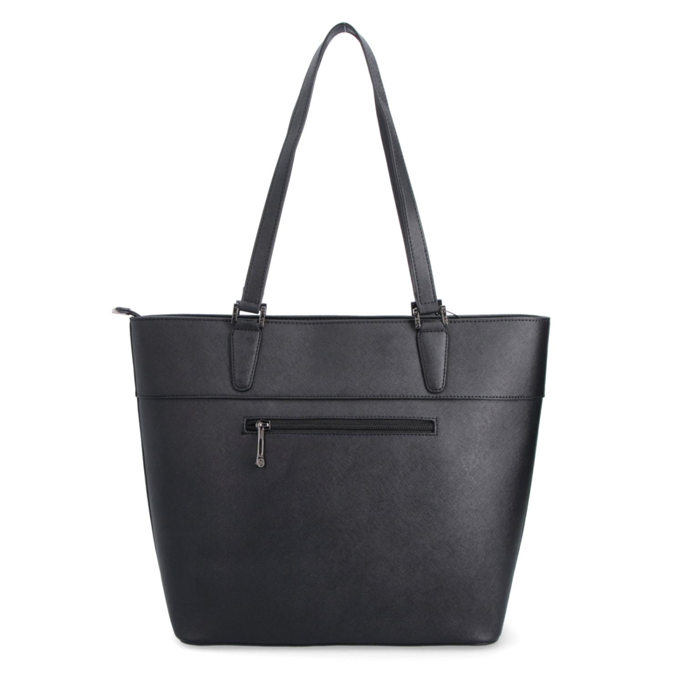Shopperka z kůže saffiano Noelia Bolger materiál kůže barva černá velikost velká NB 0032 C Zezadu