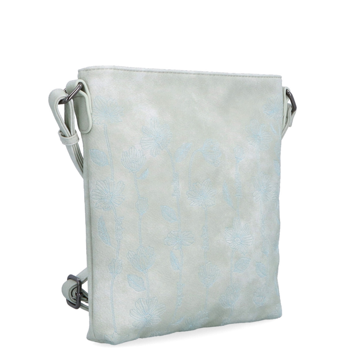 Středně velká crossbody kabelka s motivem Indee materiál syntetická kůže zapínání na zip barva šedá velikost malá 6329 S