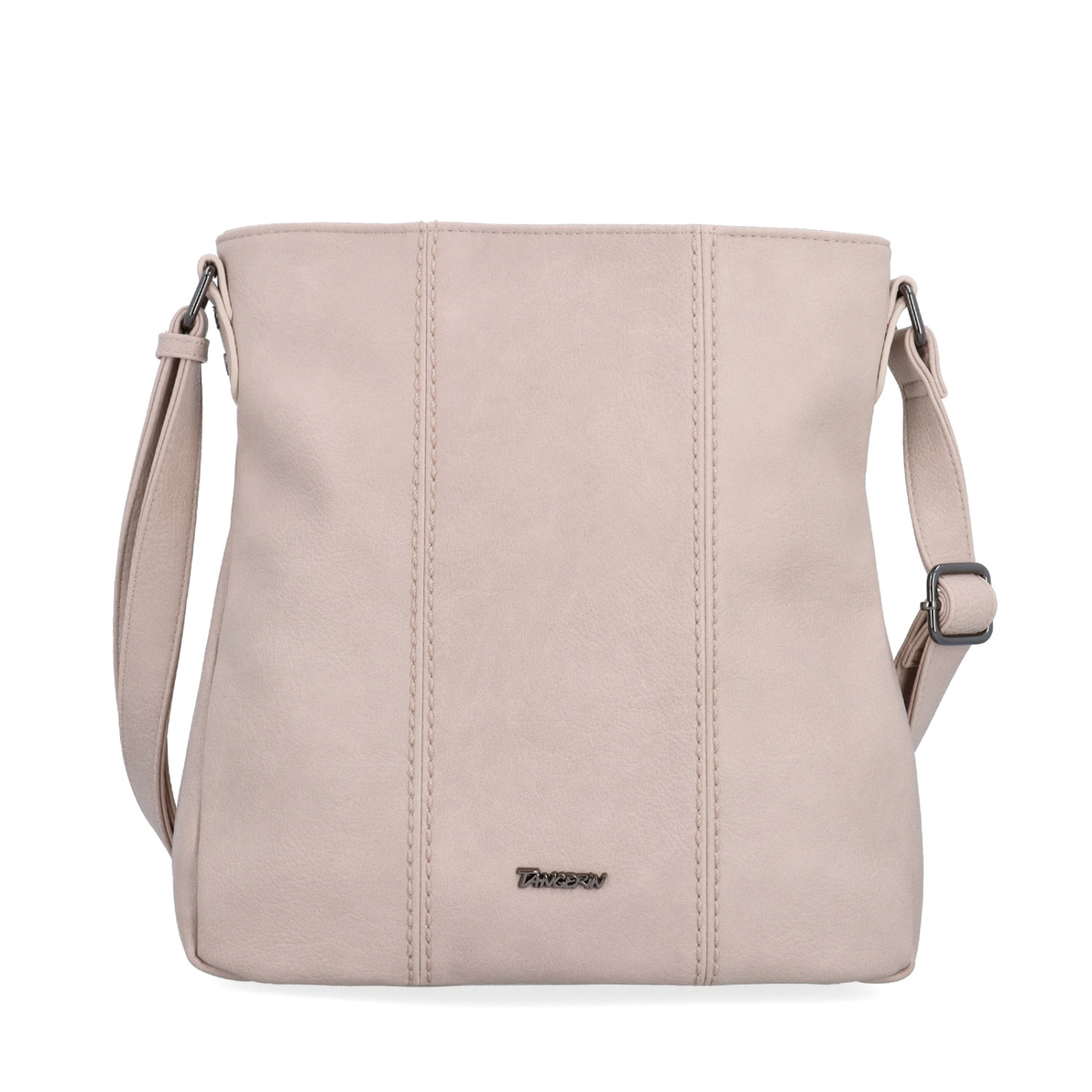 Crossbody kabelka Tangerin materiál syntetická kůže zapínání na zip barva růžová velikost střední 8004 LI Zepředu