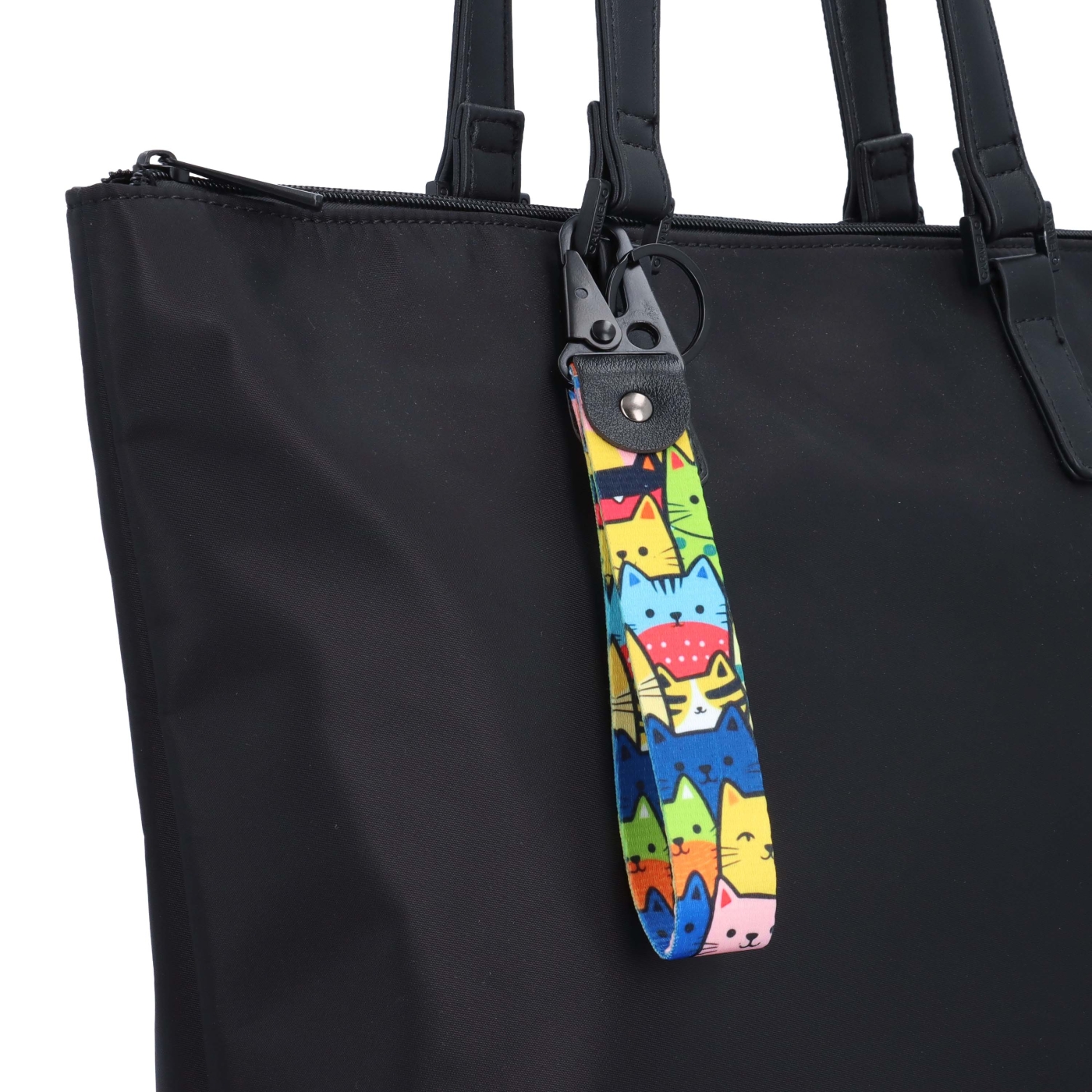Textilní přívěsek na kabelku s kočičkami Indee materiál textil barva multicolor D039 - 03