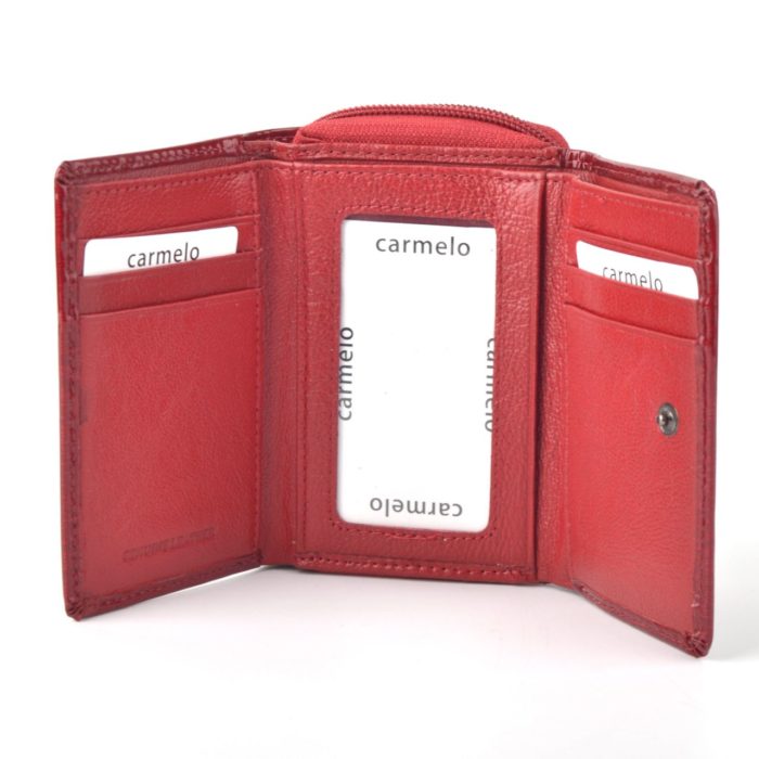 Kožená peněženka Carmelo červená
