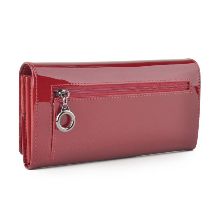 Kožená lakovaná peněženka červená – 2109 H CV