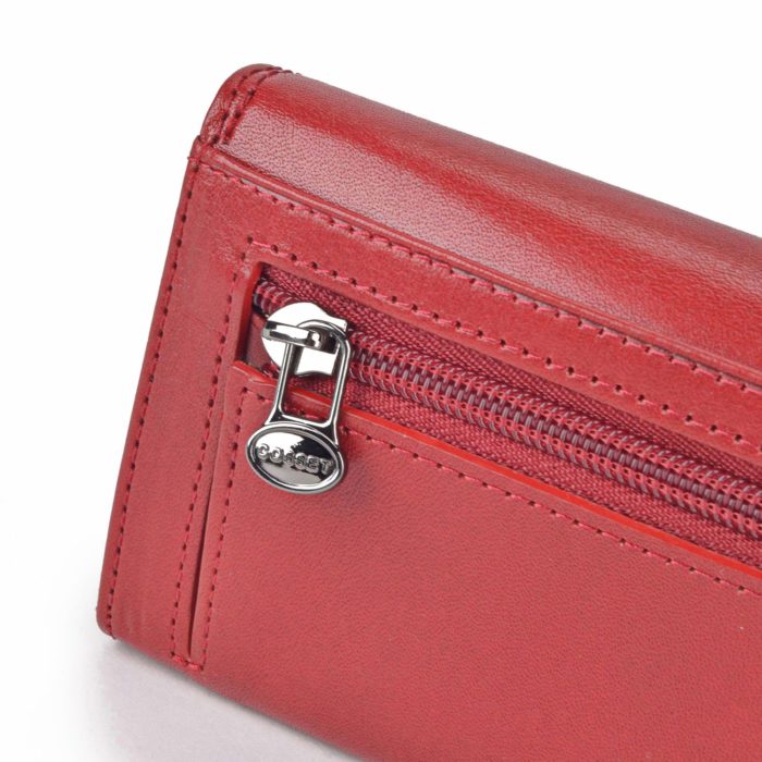 moderní dámská peněženka červená