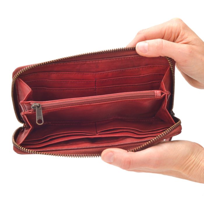 Kožená peněženka Noelia Bolger červená