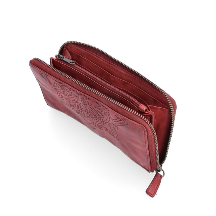 Kožená peněženka Noelia Bolger červená