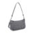 společenská kabelka s jemným embosem loga tmavě šedá