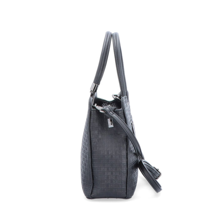 malá praktická kabelka s jemným embosem černá