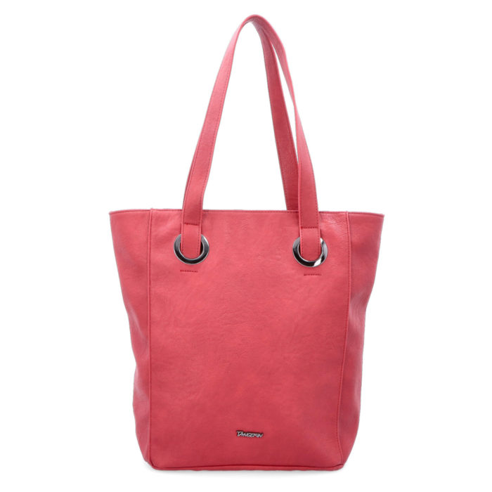 Velká shopper kabelka v jednoduchém designu červená