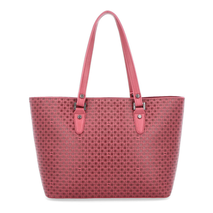 shopper kabelka s elegantním designem červená