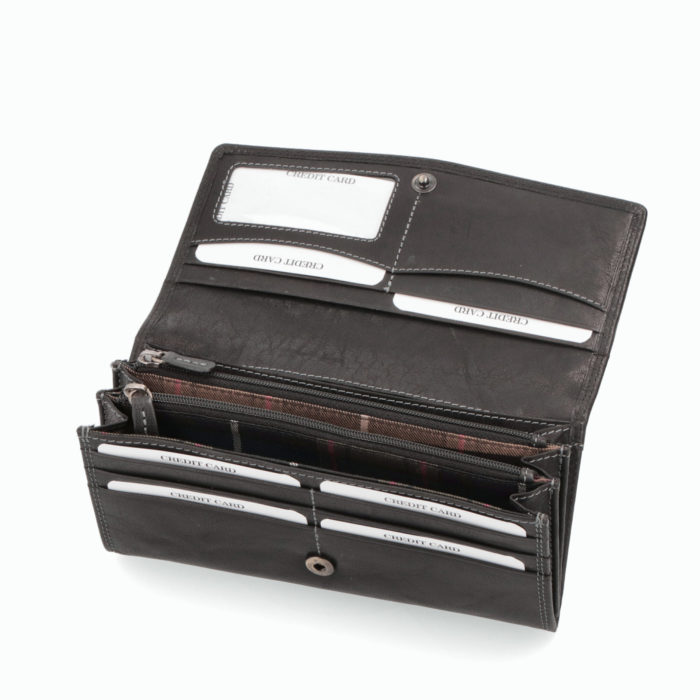 Kožená peněženka Poyem černá – 5215 Poyem C