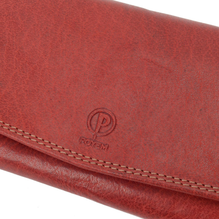 Kožená peněženka Poyem červená – 5215 Poyem CV