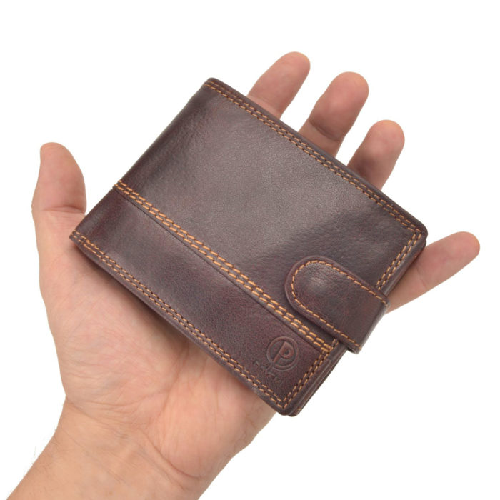 Kožená peněženka Poyem hnědá – 5223 Poyem H